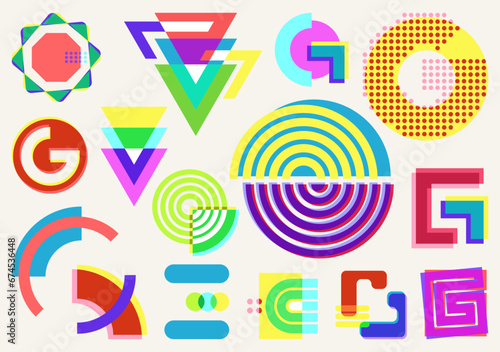 G - RISOGRAPH STOCK, COLORFUL AND COOL IN VECTOR DESIGN