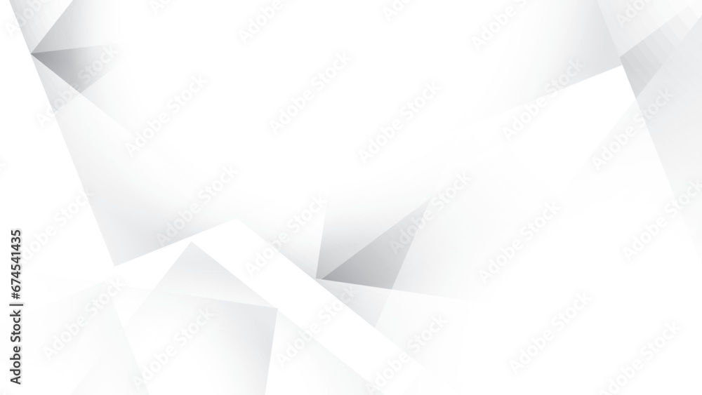 Fototapeta premium Abstract geometric white and gray color background. Vector illustration.