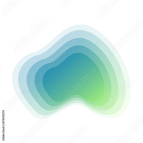 Abstract Blurred Gradient Vector Art