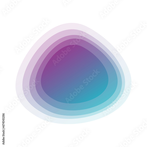 Abstract Blurred Gradient Vector Art