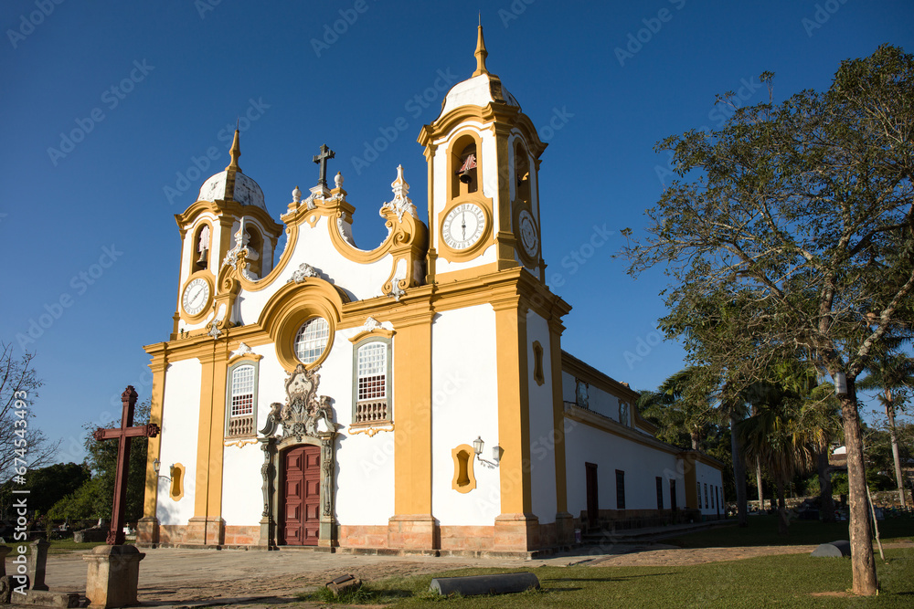 Catholic Mother Church of Santo Antonio in the city of Tiradentes in Minas Gerais