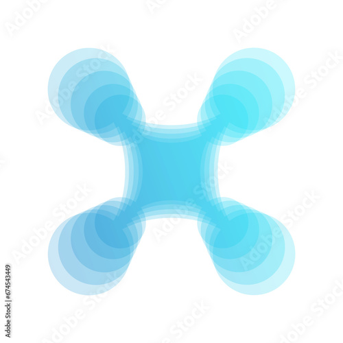 Abstract Blurred Gradient Vector Art