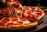 Pepperoni Pizza with Irresistible Cheese Pull