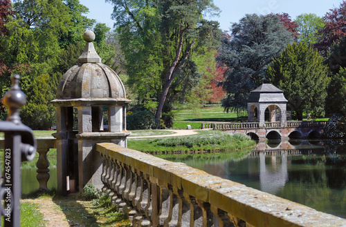 Schloss Dyck, Parkanlage mit Schlossteich