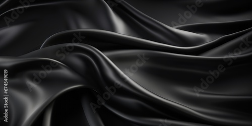 black satin background, AI generated © DejaReve