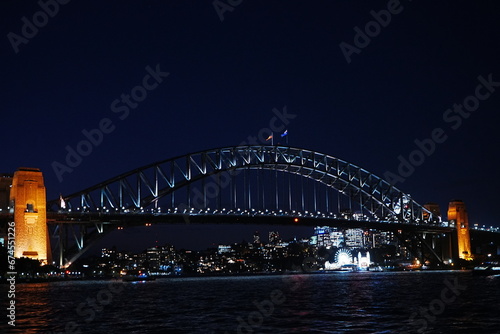 Night View of Sydney Harbour Bridge in Sydney, Australia - オーストリア シドニー ハーバーブリッジ 夜景