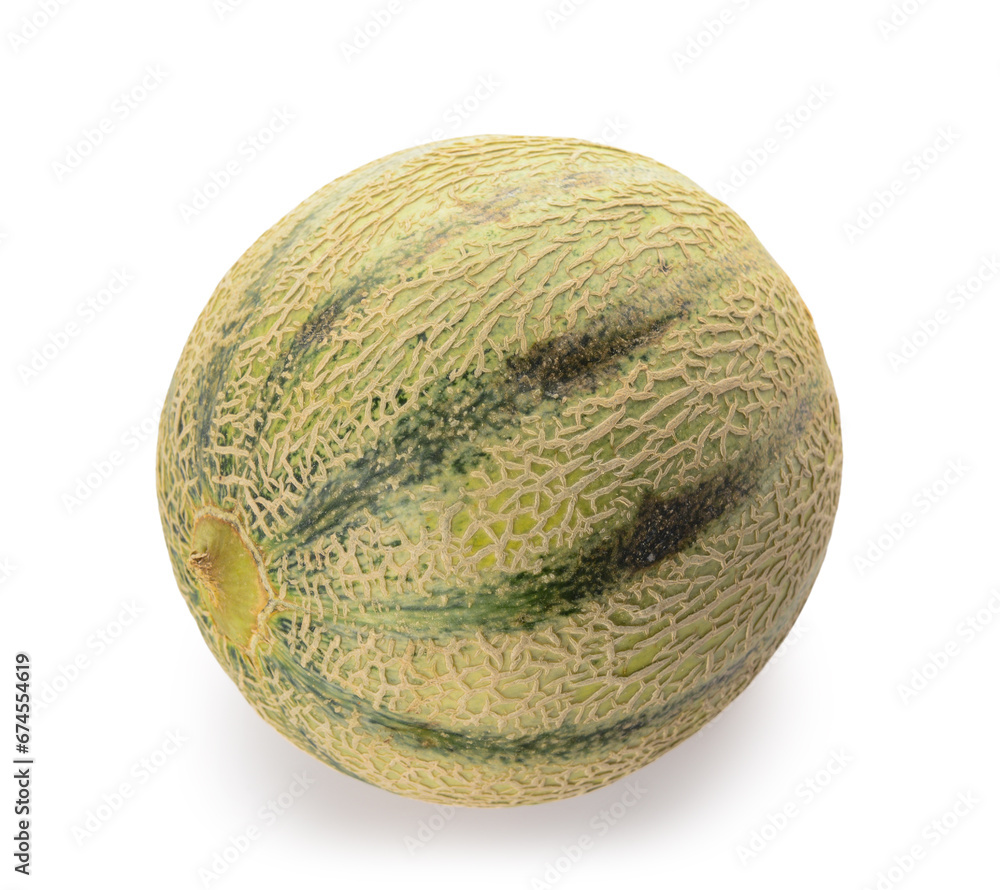Sweet whole melon on white background Sweet whole melon on white background