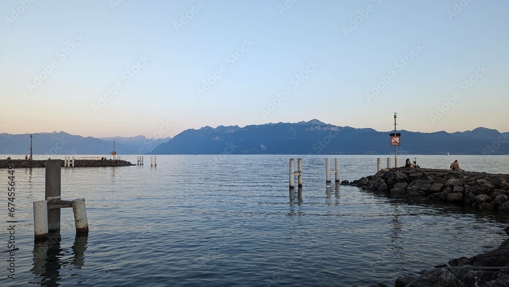Lausanne Genfer See Schweiz Lausanne Genfer See Schweiz