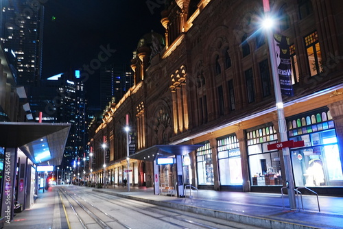 Night Cityscape of Sydney in New South Wales, Australia - オーストラリア ニューサウスウェールズ シドニー 町並み 夜景