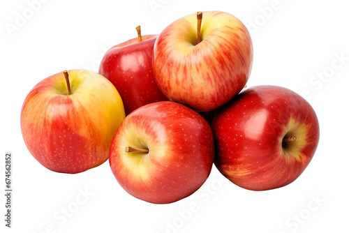 Fresh Organic Apples -on transparent background