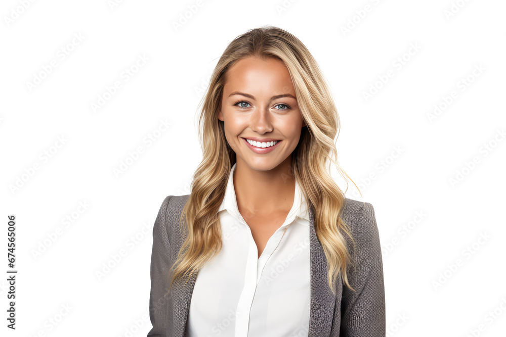 Studio portrait of a beautiful Nordic woman with clean healthy skin isolated on transparent png background. Studio portrait of a beautiful Nordic woman with clean healthy skin isolated on transparent png background.