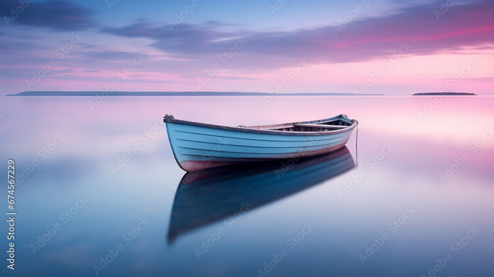 boat on the water 4k, 8k, 16k, full ultra HD, high resolution and cinematic photography
