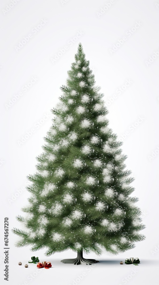 Christmas tree winter illustration