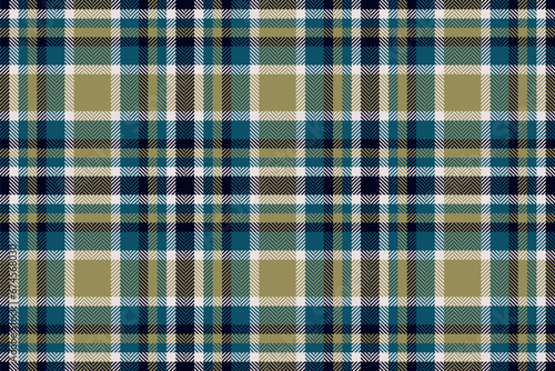 Pattern fabric plaid of tartan textile vector with a seamless check background texture.