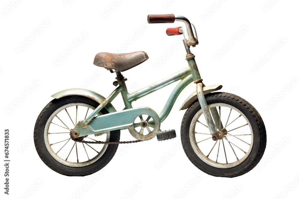 Boys Bicycle -on Transparent background