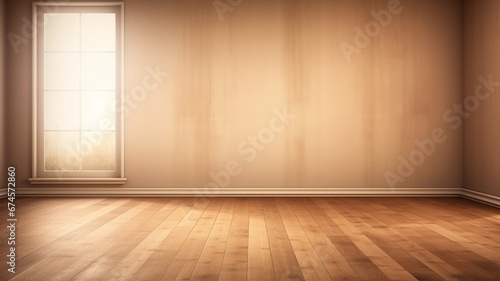 empty modern interior design and wooden floor