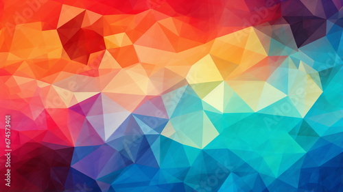 triangles colorful background. modern illustration