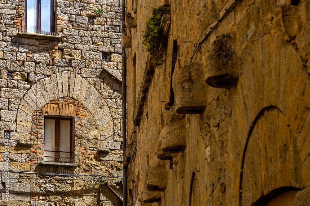 Fototapeta premium Die Schöne Altstadt Volterra die südwestlich von Florenz in Italien liegt