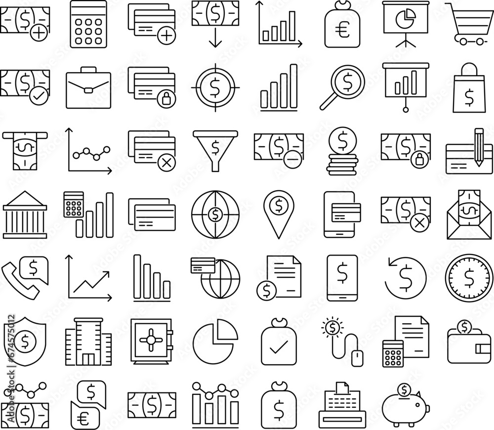 finance icon set finance icon set
