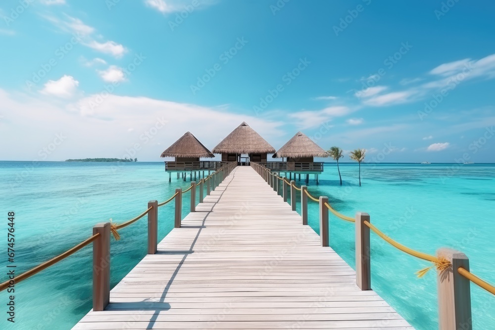 Luxury hotel and resort at sea beach in tropical sea. Luxury hotel and resort at sea beach in tropical sea.