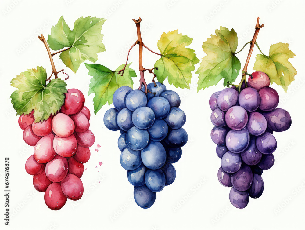 Fototapeta premium bunch of red grapes