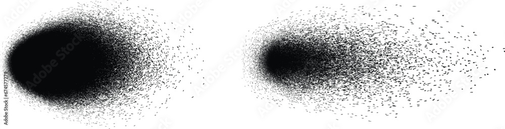 Distressed gradient shape . Shade of sphere . Noise destroyed circle . Trendy grainy shadow . Graph print texture .Spray effect .Grunge texture . Distressed element .Vector rounded ball shadow