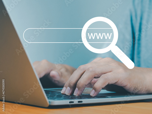 Search your WWW website on the internet.