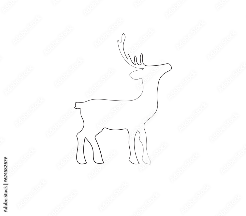 deer silhouette vector free vector design elements