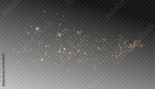 Bright Christmas glitter background design. Bokeh light effect of an explosion of flickering particles. Bright light dust png vector	
