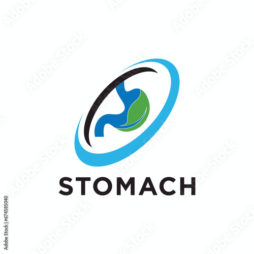 Vector stomach care logo vector design template creative stomach symbol