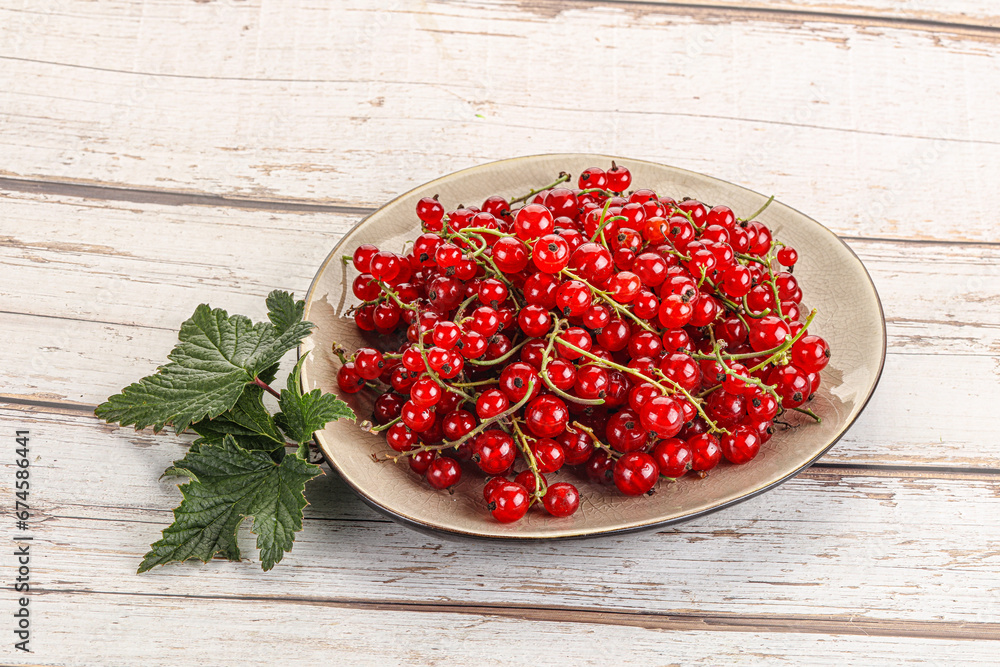 Sweet ripe red currant berries Sweet ripe red currant berries