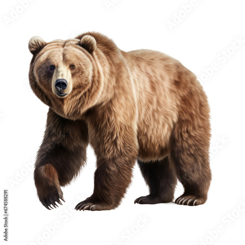 Elegant Atlas Bear, on transparent background