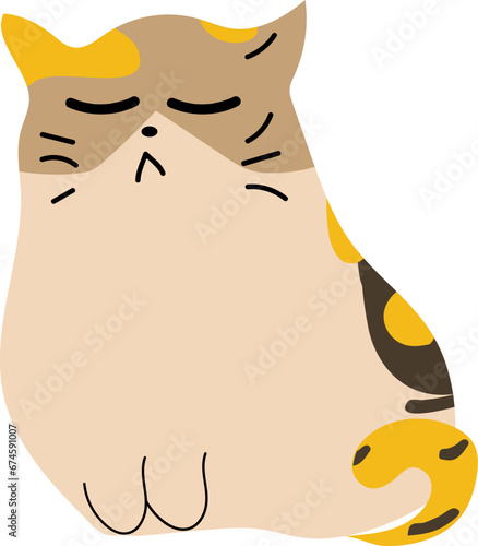 Arrogant cat illustration