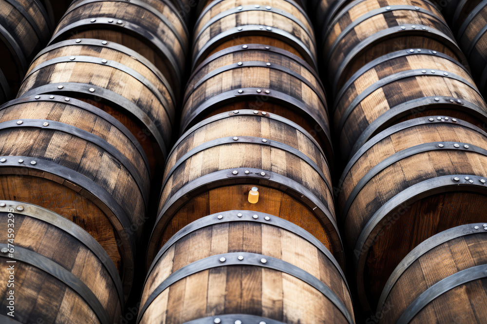 Wiskey Barrel on White Transparent Background Wiskey Barrel on White Transparent Background