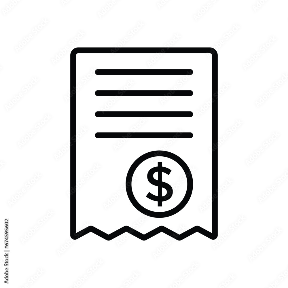 bill icon vector design template simple and clean bill icon vector design template simple and clean