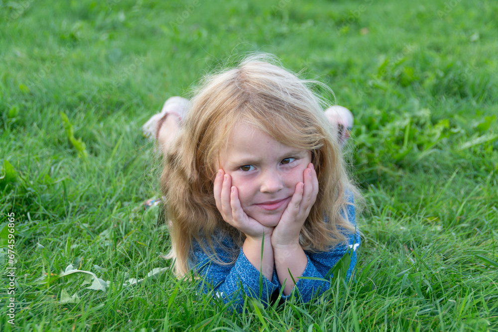 Portrait. A beautiful, elegant girl. The child is a model. Portrait. A beautiful, elegant girl. The child is a model.