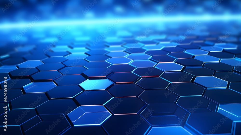 Abstract blue technology hexagonal background. Abstract blue technology hexagonal background.