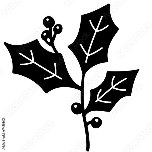 Christmas botanical decoration