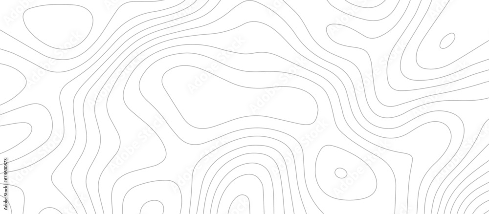 abstract White wave paper curved reliefs background .Panorama view gradient multicolor wave curve lines banner background design. Vector illustration. wave Line topography map contour background. - obrazy, fototapety, plakaty 