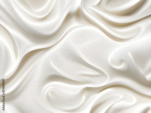 white cream texture, abstract background. cosmetic cream and skincare cream