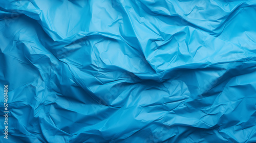 Blue Crumpled Paper Background, AI Generative © Augusto