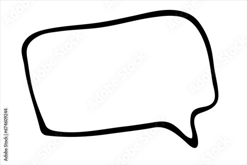 speech bubble message, dialogue box, doodling, scribble