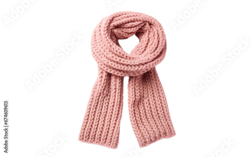 Pink Soft Chunky Knit Isolated On Transparent Background PNG.