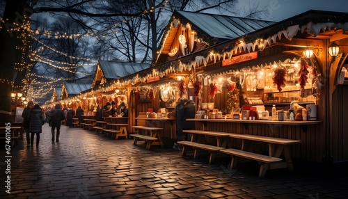 Christmas market in Munich  Germany.