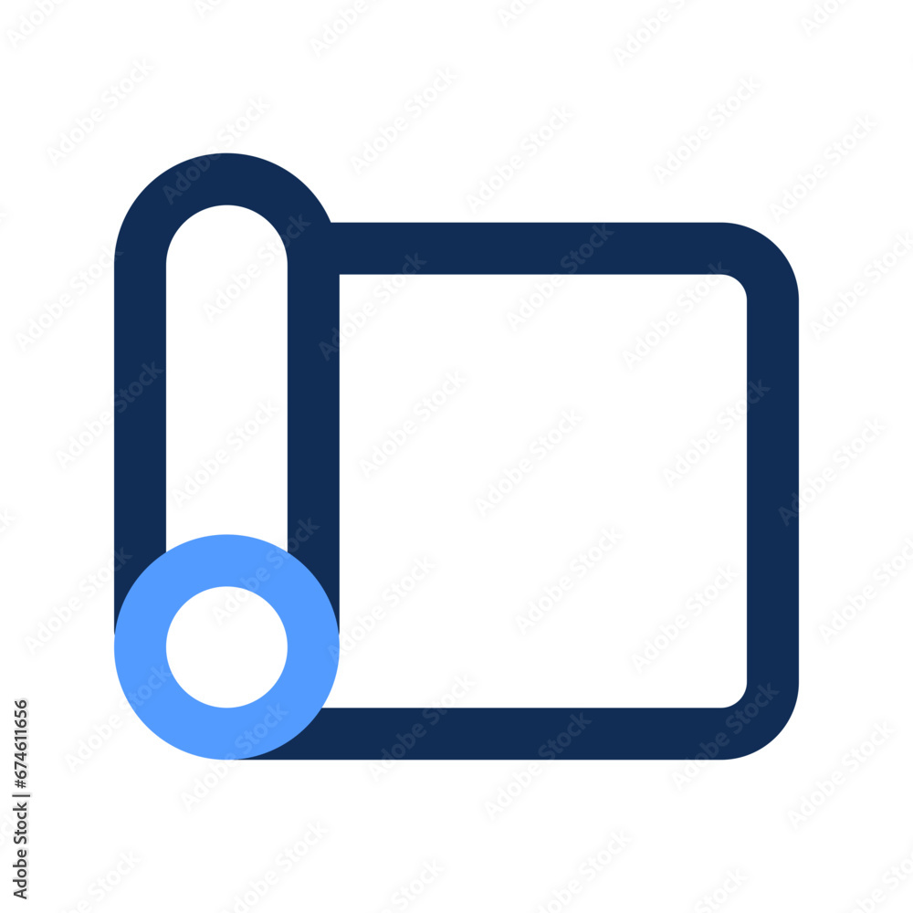 yoga mat outline color icon yoga mat outline color icon