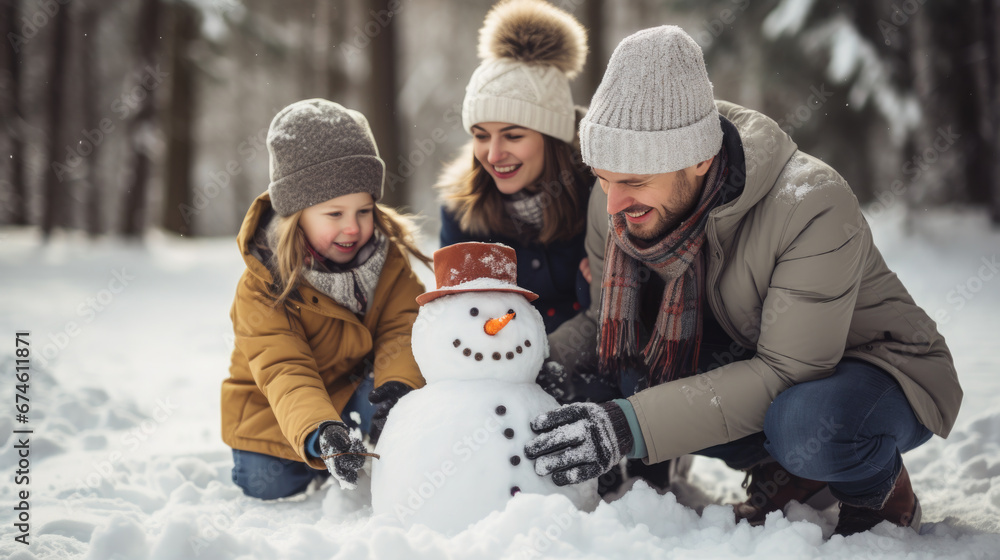 child makes a snowman in winter, childhood, white snow, kid, toddler, childhood, outdoor fun, new year, holidays, christmas, family, walk in the park, parents, together, happy, smile, love, dad, joy child makes a snowman in winter, childhood, white snow, kid, toddler, childhood, outdoor fun, new year, holidays, christmas, family, walk in the park, parents, together, happy, smile, love, dad, joy
