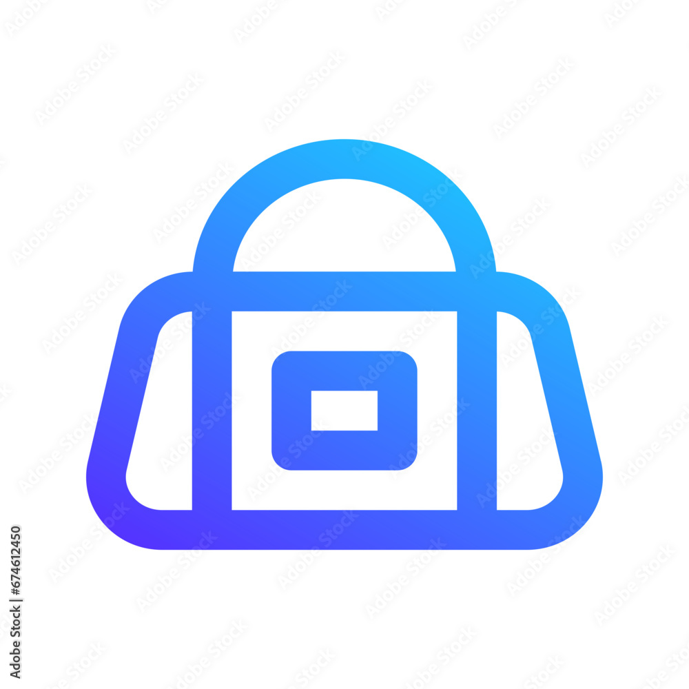 gym bag gradient icon gym bag gradient icon