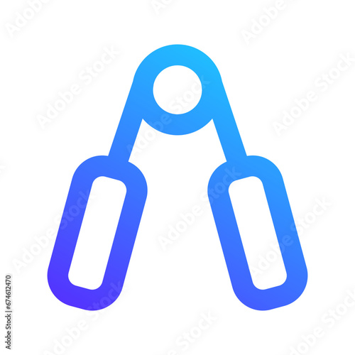 hand grip gradient icon