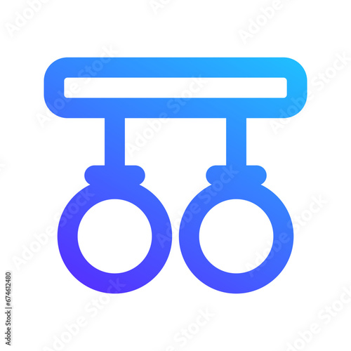 gymnastic rings gradient icon