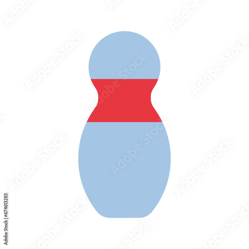 bowling pin flat icon